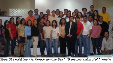 The Street Strategists Financial literacy seminar batch 16